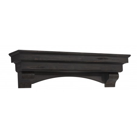 72" Celeste Espresso Finish Wood Shelf.