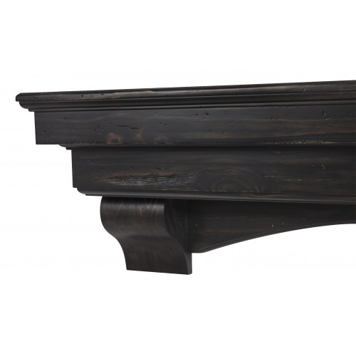 72" Celeste Espresso Finish Wood Shelf.