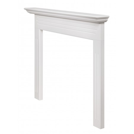 48" Newport MDF White Paint Wood Shelf.