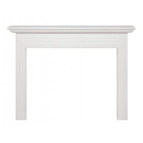 48" Newport MDF White Paint Wood Shelf.