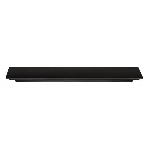 72" Crestwood MDF Black Paint Wood Shelf.