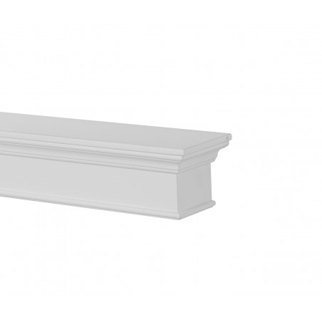 48" Henry MDF White Paint Wood Shelf.