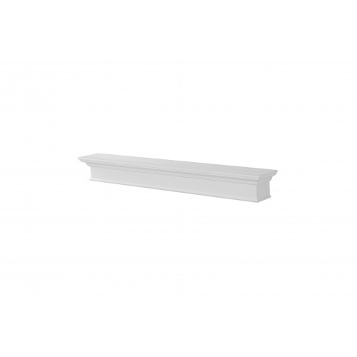 48" Henry MDF White Paint Wood Shelf.