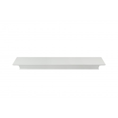 48" Henry MDF White Paint Wood Shelf.