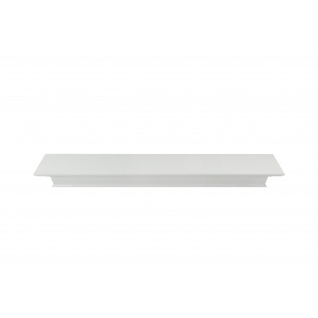 48" Henry MDF White Paint Wood Shelf.