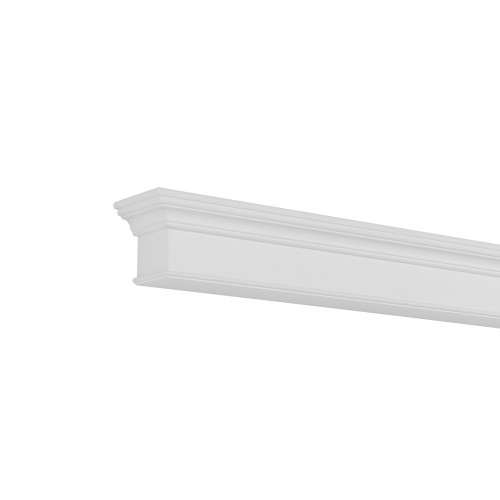 48" Henry MDF White Paint Wood Shelf.