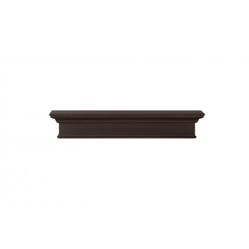48" Henry MDF Chocolate Paint Wood Shelf.