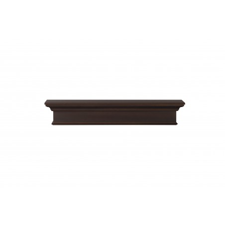 48" Henry MDF Chocolate Paint Wood Shelf.