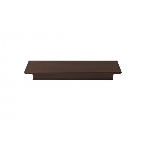 48" Henry MDF Chocolate Paint Wood Shelf.