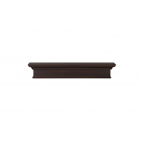60" Henry MDF Chocolate Paint Wood Shelf.