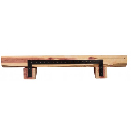 72" Cedar Log Shelf Wood Shelf.