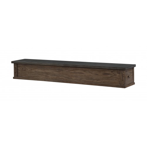 48" Brownstone Finish Wood Shelf.