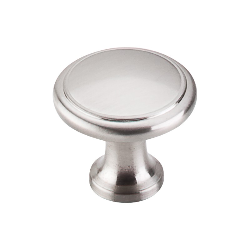 Ringed Knob 1 1/8"  Brushed Satin Nickel