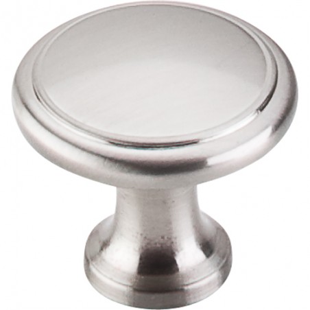 Ringed Knob 1 1/8"  Brushed Satin Nickel