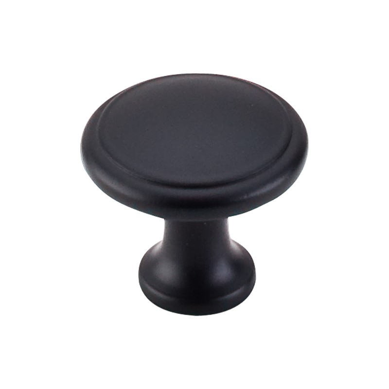 Ringed Knob 1 1/8"  Flat Black