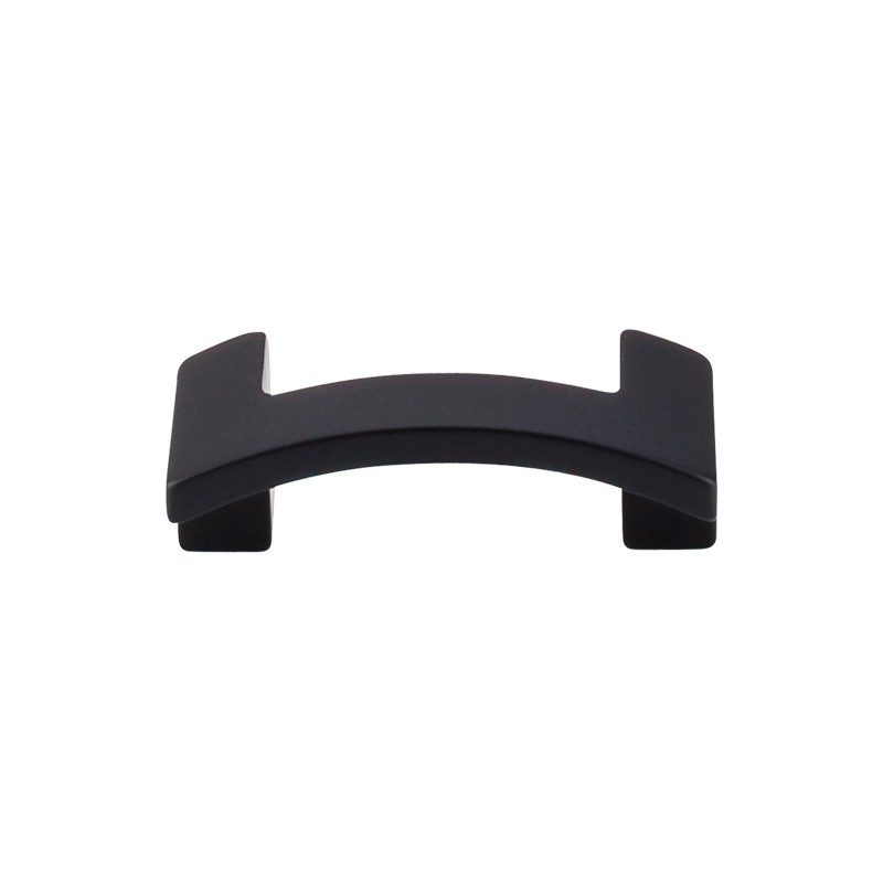 Euro Arched Knob 1 3/4" (cc)  Flat Black