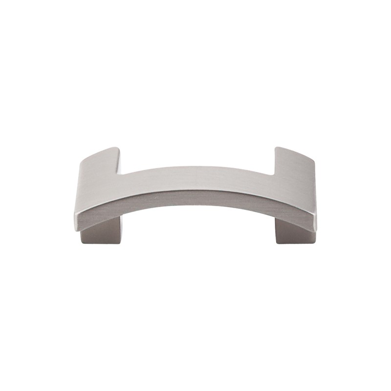 Euro Arched Knob 1 3/4" (cc)  Brushed Satin Nickel