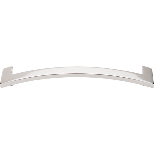 Euro Open Arched Pull 5" (cc)  Polished Nickel