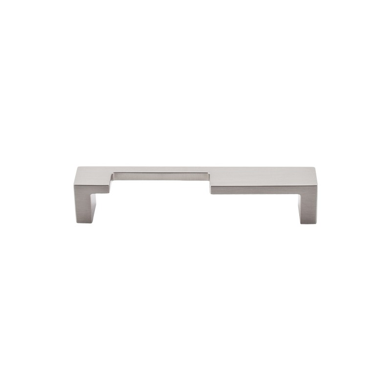 Modern Metro Notch Pull A 5" (cc)  Brushed Satin Nickel