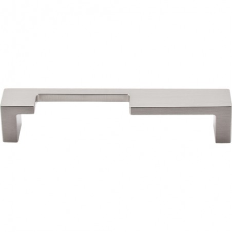 Modern Metro Notch Pull A 5" (cc)  Brushed Satin Nickel