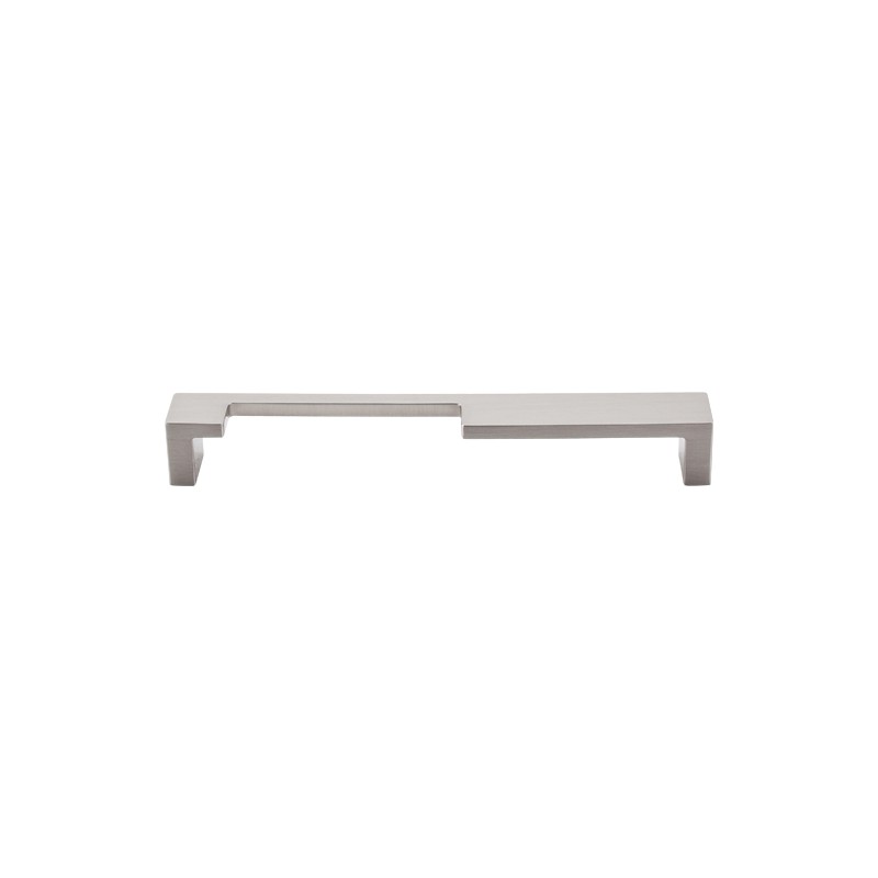 Modern Metro Notch Pull A 7" (cc)  Brushed Satin Nickel