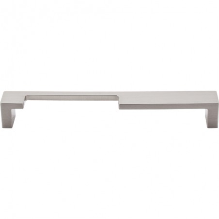 Modern Metro Notch Pull A 7" (cc)  Brushed Satin Nickel