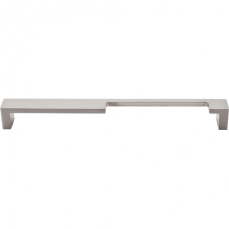 Modern Metro Notch Pull B 9" (cc)  Brushed Satin Nickel