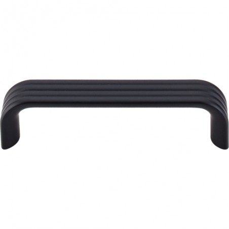 Modern Deco Pull 3 3/4" (cc)  Flat Black