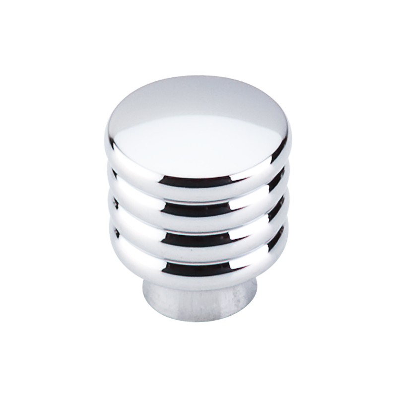 Modern Deco Knob 1"  Polished Chrome