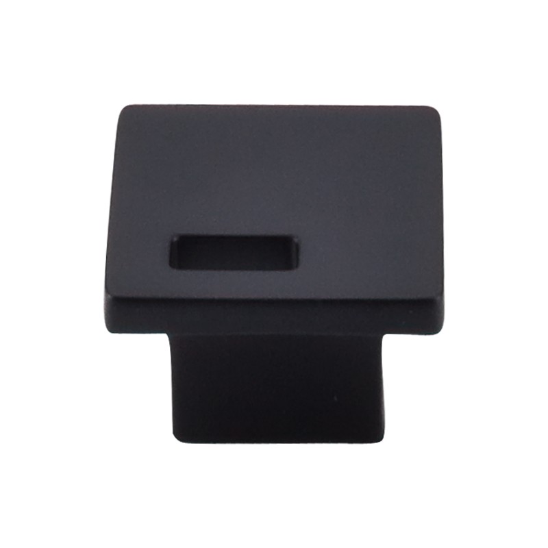 Modern Metro Slot Knob 1 1/4"  Flat Black