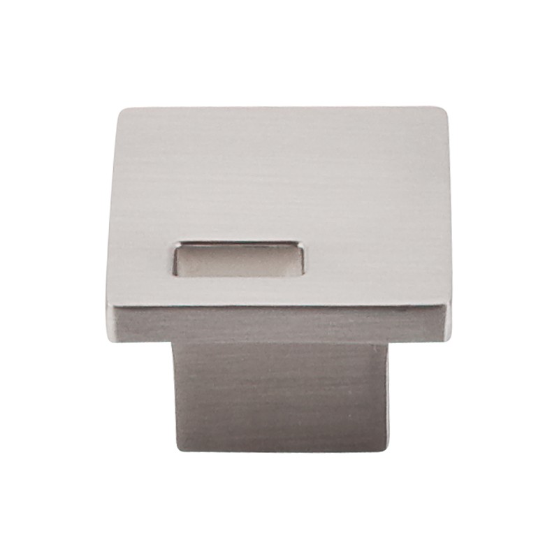 Modern Metro Slot Knob 1 1/4"  Brushed Satin Nickel