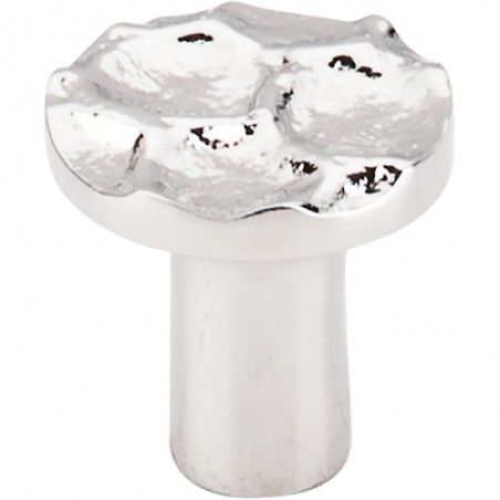 Cobblestone Round Knob 1 1/8"  Polished Nickel