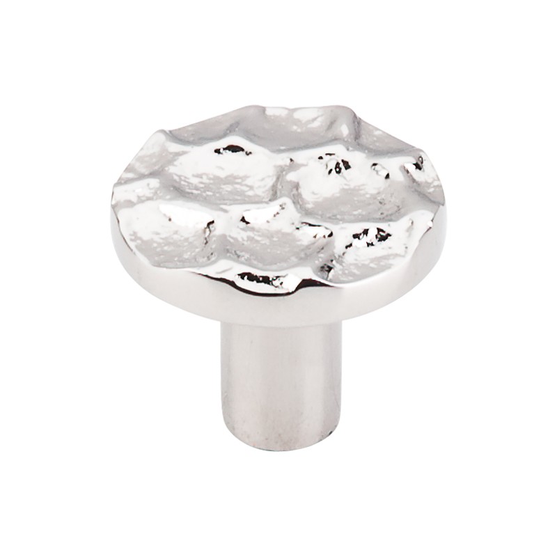 Cobblestone Round Knob 1 3/8"  Polished Nickel