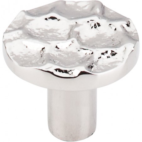 Cobblestone Round Knob 1 3/8"  Polished Nickel