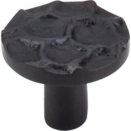 Cobblestone Round Knob 1 3/8"  Coal Black