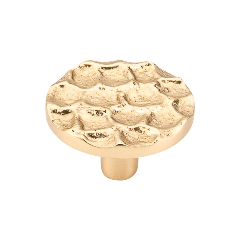 Cobblestone Round Knob 1 15/16"  Brass