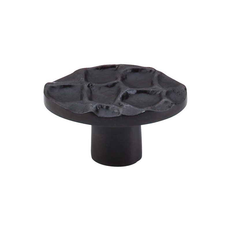 Cobblestone Oval Knob 2"  Coal Black