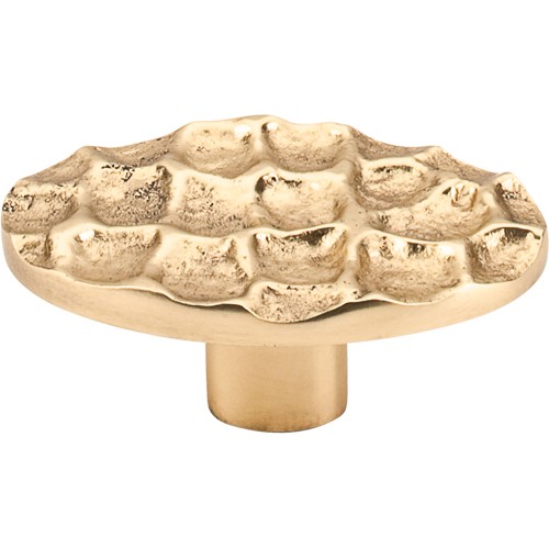 Cobblestone Oval Knob 2 5/8"  Brass