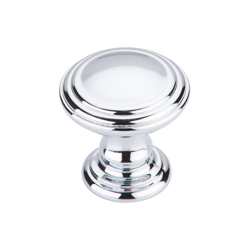 Reeded Knob 1 1/4"  Polished Chrome