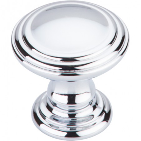 Reeded Knob 1 1/4"  Polished Chrome