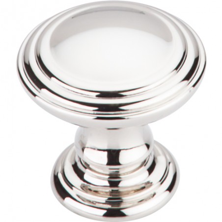 Reeded Knob 1 1/4"  Polished Nickel