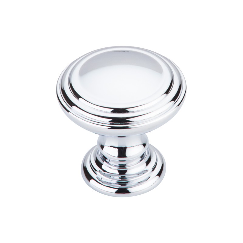 Reeded Knob 1 1/2"  Polished Chrome