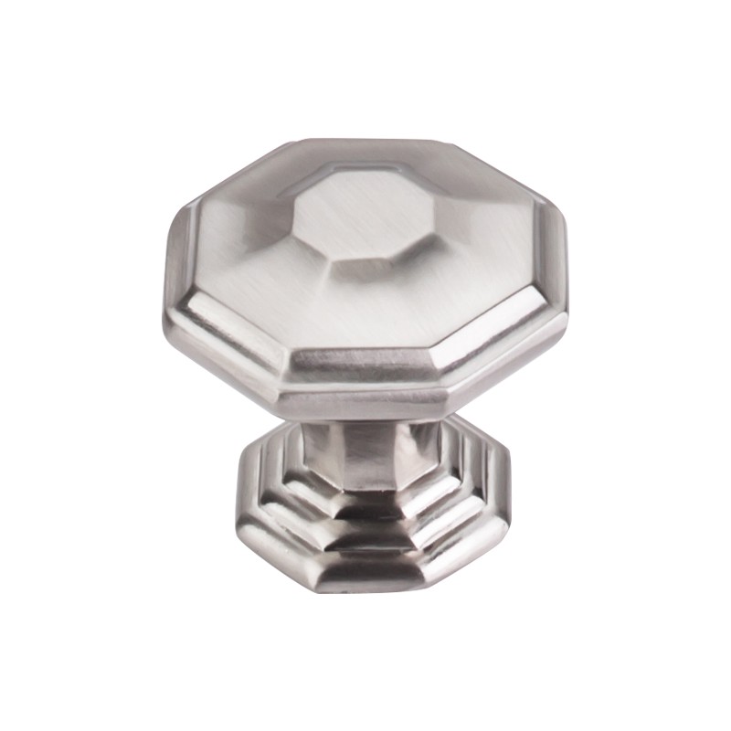 Chalet Knob 1 1/2"  Brushed Satin Nickel