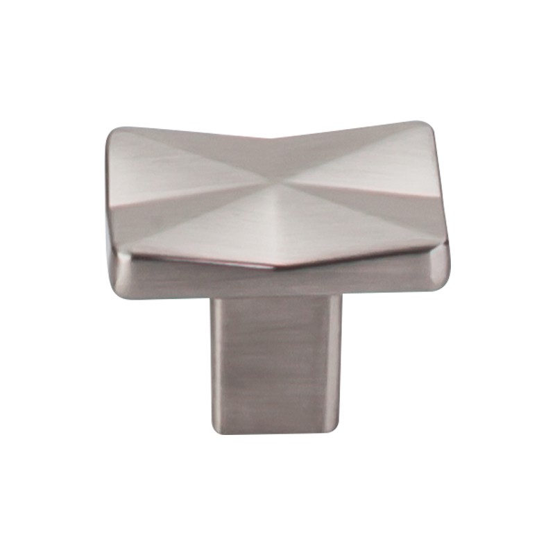 Quilted Knob 1 1/4"  Brushed Satin Nickel