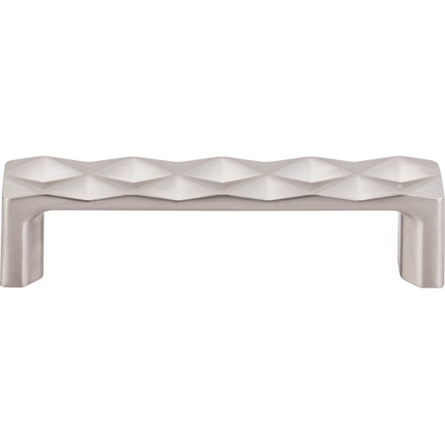 Quilted Pull 3 3/4" (cc)  Brushed Satin Nickel
