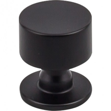 Lily Knob 1 1/8"  Flat Black