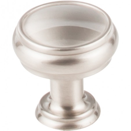 Eden Medium Knob  1 3/16"  Brushed Satin Nickel