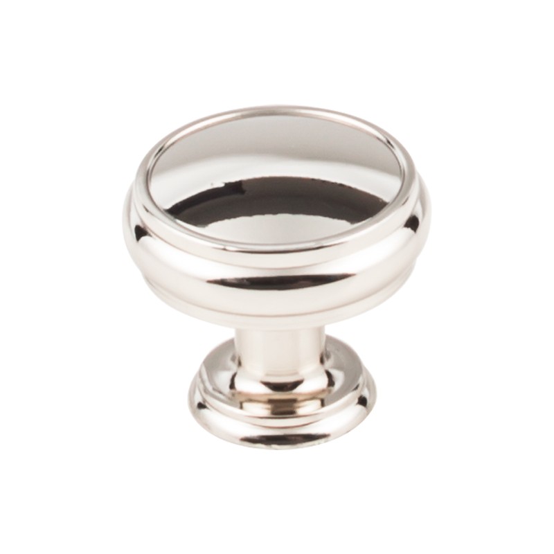 Eden Large Knob  1 3/8"  Polished Nickel