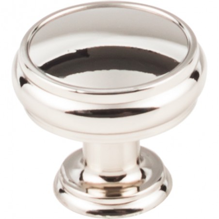 Eden Large Knob  1 3/8"  Polished Nickel