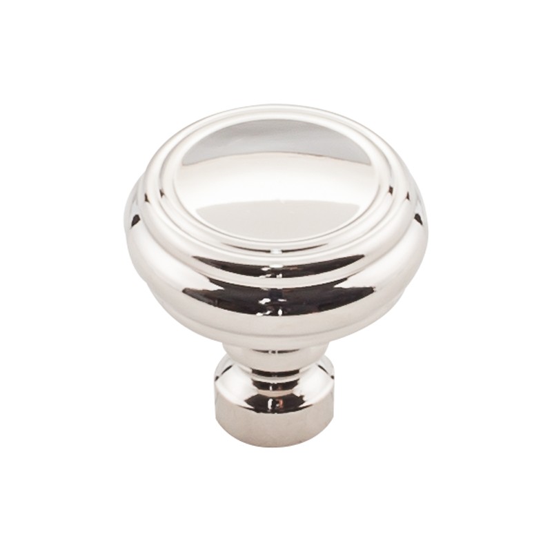 Brixton Rimmed Knob 1 1/4 Inch  Polished Nickel